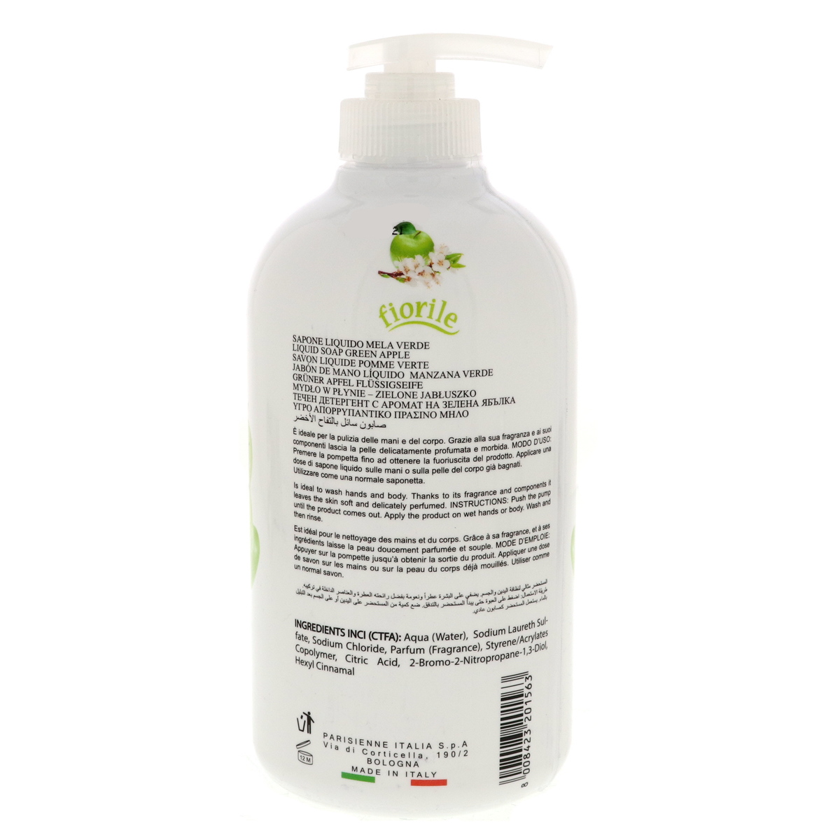 Fiorile Liquid Soap Green Apple 500ml 